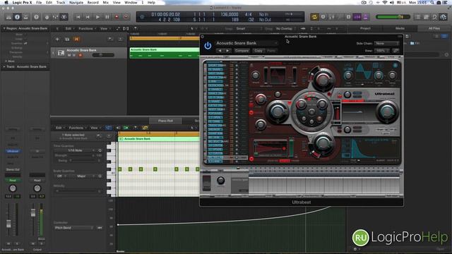 Плавное изменение Pitch для семплов в Ultra Beat в Logic Pro [Logic Pro Help] смотреть онлайн