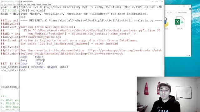 Data analysis with Python - International football history смотреть онлайн