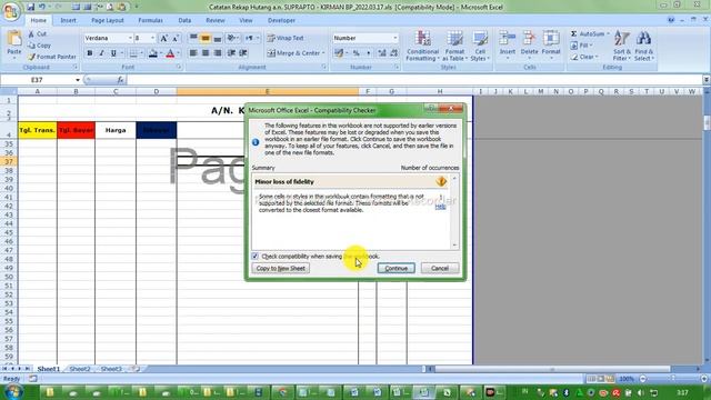 Mengatasi ERROR COMPATIBILITY CHECKER dokumen OFFICE 97-2003 dibuka dengan OFFICE 2007/2010. смотреть онлайн