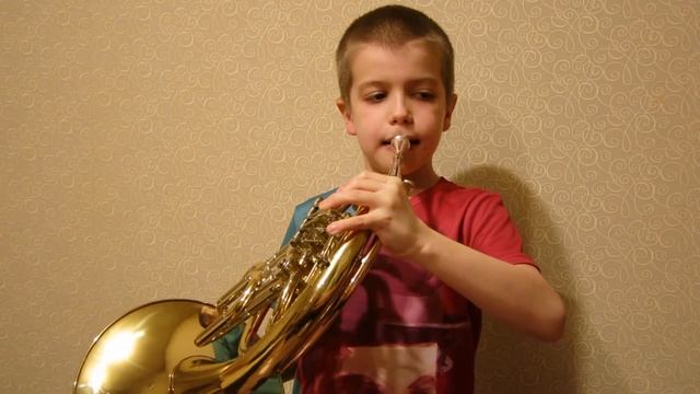 French horn Валторна Гамма Ре мажор смотреть онлайн