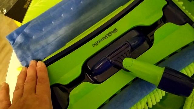 Универсальная швабра с двумя насадкам AQUAMATIC MOP смотреть онлайн