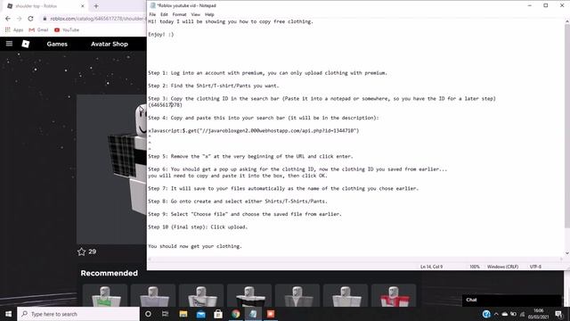 FASTEST WAY TO COPY ROBLOX CLOTHING! *STILL WORKING* смотреть онлайн