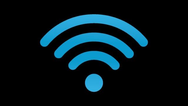 Футаж HD. Синяя иконка Wi-Fi 2. Черный фон смотреть онлайн