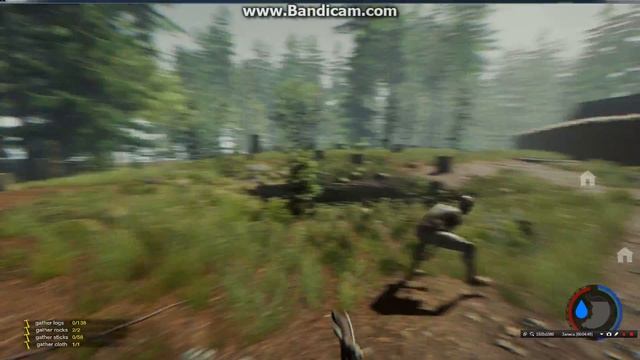 играем в зе форест мы построили крепость