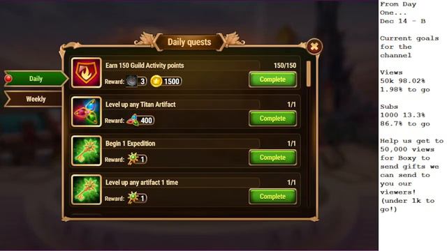 Hero Wars " From Day One..." Dec 14th (Part 2) * 2 Lollipop Guild Sov Cits * смотреть онлайн