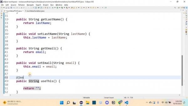 Rest Assured | 56 | Jackson Annotation | @JsonValue | தமிழ்