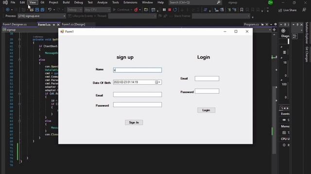 SignUp/Login form with Database #winform #database #signupform #loginform #csharp #sql #backend смотреть онлайн