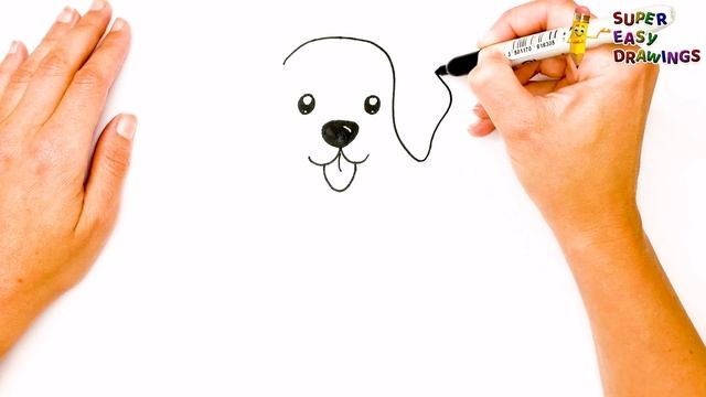 How To Draw A Dog Step By Step ? Dog Drawing Easy смотреть онлайн