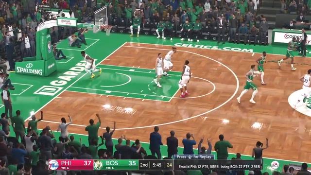 Kyrie Irving Full Christmas Hightlights vs 76ers (12.25.2018) 40 Pts UnWRAPPED NBA LIVE 19 смотреть онлайн