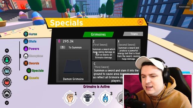 NOOB UNLOCKS SECRET GRIMOIRE MASTER MODE IN ANIME FIGHTING SIMULATOR! Roblox смотреть онлайн