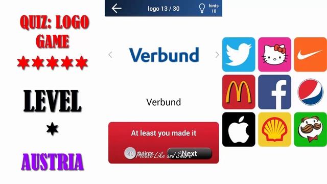 Quiz: Logo Game Austria - All Answers - Walkthrough ( By Lemmings at work ) смотреть онлайн