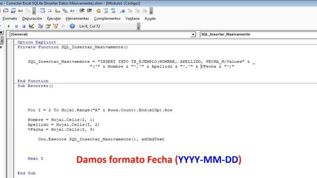 Excel + SQLite Insertar varios registro con bucle For Next Cap. Nº 18 смотреть онлайн