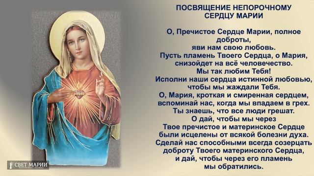 Новенна к Святейшему Сердцу Иисуса и Непорочному Сердцу Девы Марии - 9-й день смотреть онлайн