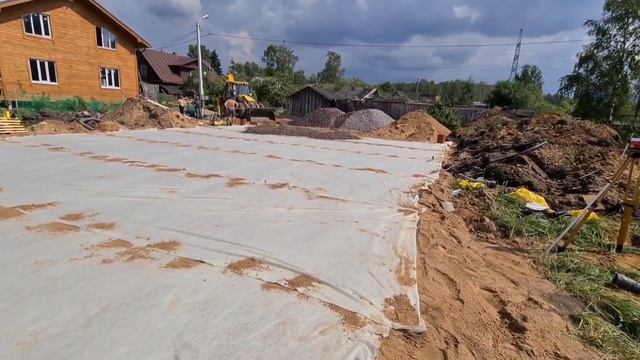 Участок на болоте в Ленинградской области. Заливка фундамента. смотреть онлайн