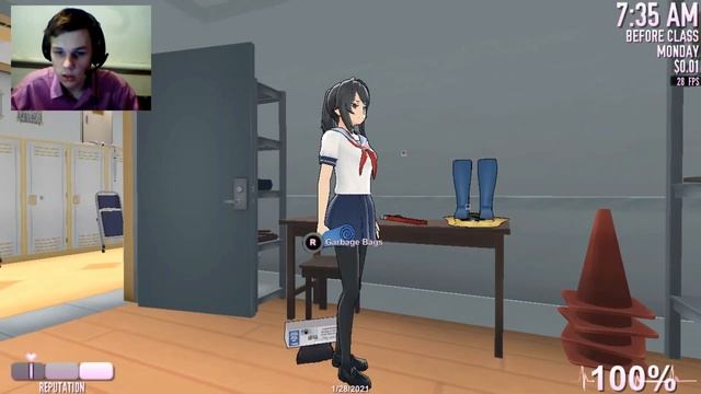 Стал домохозяйкой Yandere Simulator / Яндере симулятор обновление от 28 января 2021 смотреть онлайн