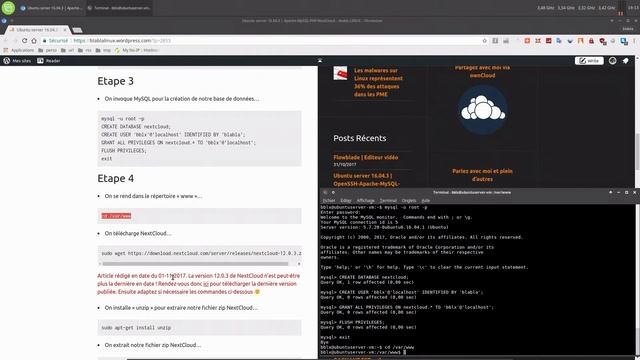 Ubuntu server 16.04.3 | Apache-MySQL-PHP-Nextcloud | ARTICLE DE BLOG смотреть онлайн