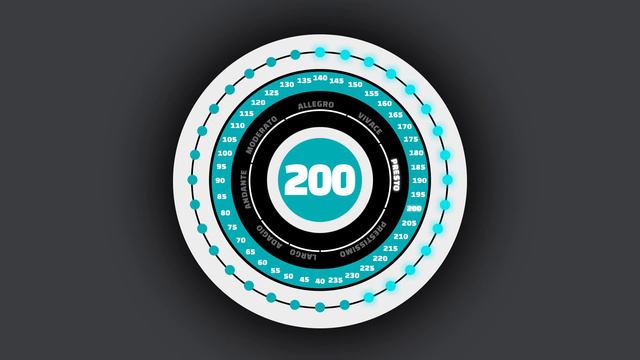 200 BPM / Gap Metronome 1 Bar [4/4] смотреть онлайн