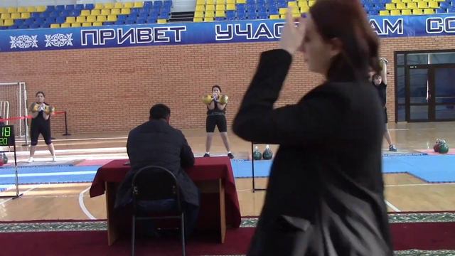 Гиревой спорт. Кубок РК 2022 г.Мұсайбекова Махаббат вк 58 + кг ,толчок 2×16 кг смотреть онлайн