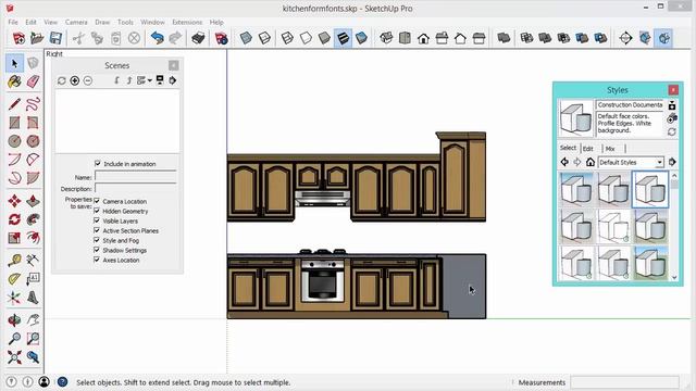 Saving Section Cuts to Scenes in SketchUp смотреть онлайн