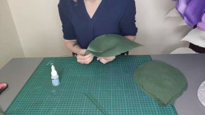 Как я делаю листья для больших цветов из изолона или фоамирана