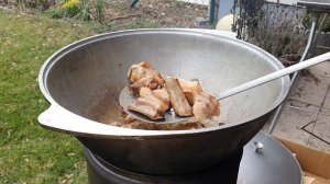 бараньи рёбра в казане по узбекски