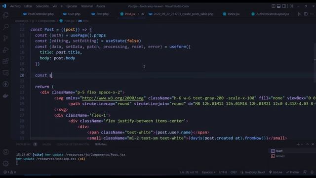3/4 - Laravel + React + MySQL + Inertia. Bootcamp. смотреть онлайн