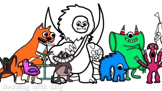 Garten Of Banban 6 New Coloring Pages How to Color All New Monsters from FIRST Trailer / NCS MUSIC смотреть онлайн