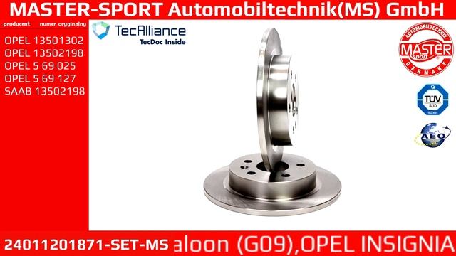 24011201871-SET-MS | BRAKE DISC | Master-Sport-Automobiltechnik (MS) GmbH смотреть онлайн