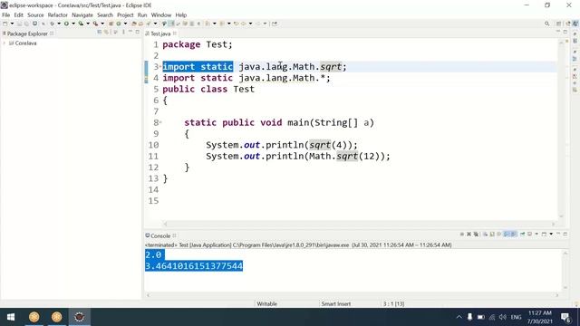 #29 Core Java | static import | New features in jdk 1.5 | Why static import is not recommended смотреть онлайн
