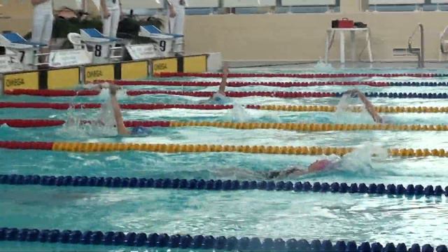 Первенство СПб 2002 г.р. 17.12.2012 - 100 на спине девочки смотреть онлайн