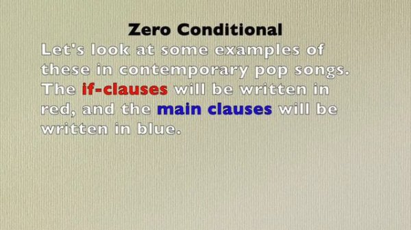Zero Conditional in Music