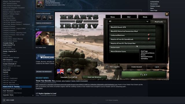 HOI4 Going From Patch 1.7 back to 1.6.2 to Finish Conquest смотреть онлайн