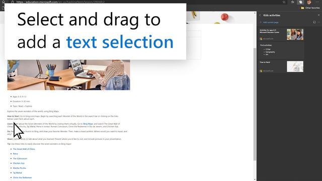 How to create a collection in Microsoft Edge | Microsoft