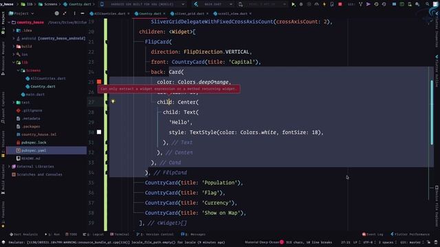 15 Flutter Flip Card Animation, show country details смотреть онлайн