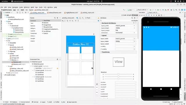 Membuat menu dengan Imageview dan Cardview di Android Studio #5 смотреть онлайн