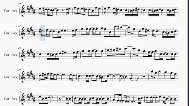 Baritone Sax Sheet Music: How to play Homura by LiSA смотреть онлайн