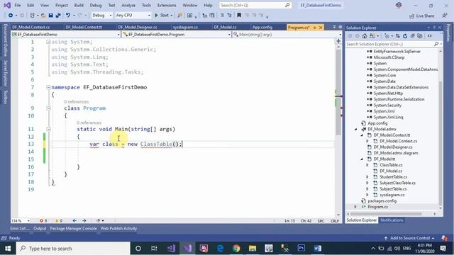 Entity Framework Part 2 Database First Approach смотреть онлайн
