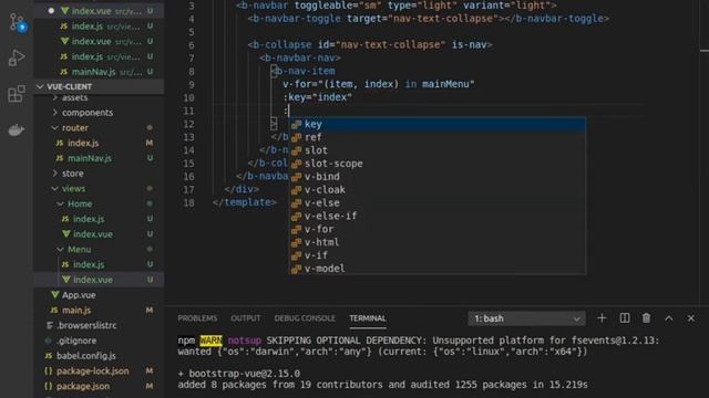 Vue-компонент на bootstrap. Axios смотреть онлайн