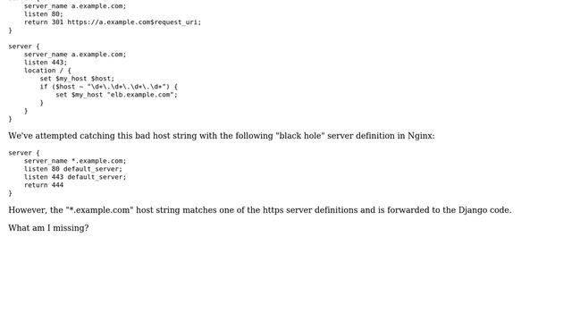 DevOps & SysAdmins: AWS, Nginx, and Django: default server to prevent bogus host strings смотреть онлайн