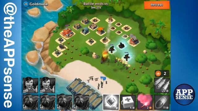 Goldmine (26) Single Player Island - Boom Beach Walkthrough смотреть онлайн