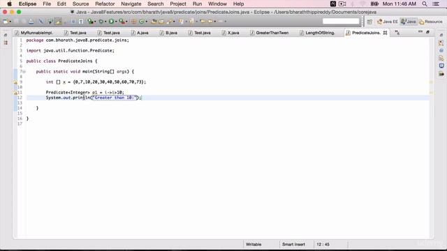 Java 8 Features Part 14 - Passing Predicate To A Method смотреть онлайн
