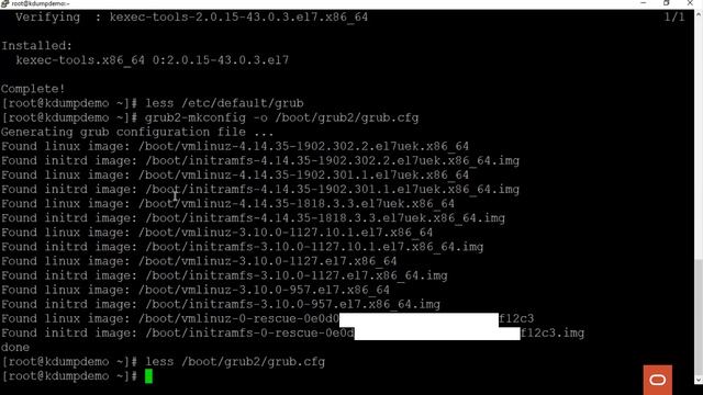 Configure kdump on Oracle Linux смотреть онлайн