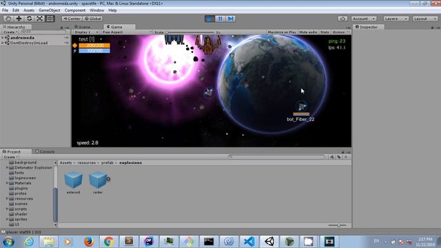 "Spacelife". My multiplayer game in development. смотреть онлайн