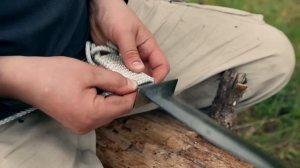 Самодельный нож из пилы.