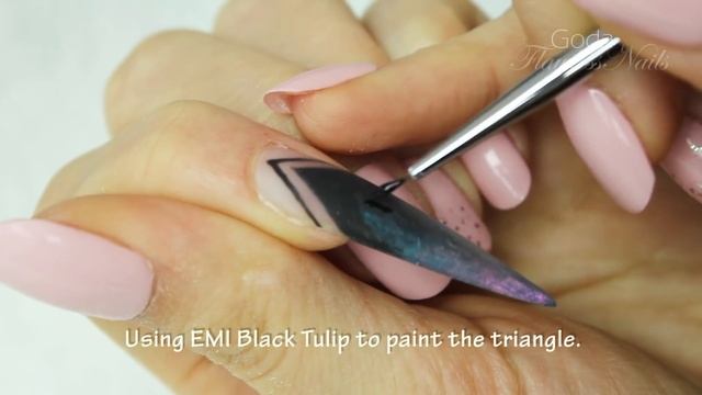 Futuristic Stiletto Nail Design - Galaxy - Cosmic Nails by Goda смотреть онлайн