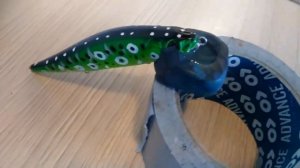 Ремонт лопатки на воблере . Восстановление воблера . Как сделать лопатку на воблер.