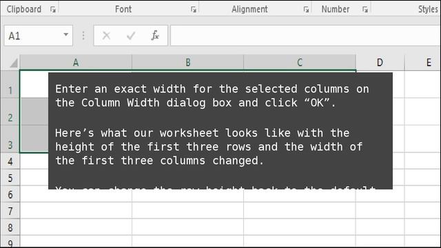 How to Set Row Height and Column Width in Excel смотреть онлайн