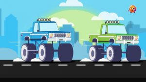 Виды монстр траков для детей | Учимся считать