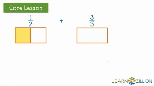 Add fractions with unlike denominators by creating area models смотреть онлайн
