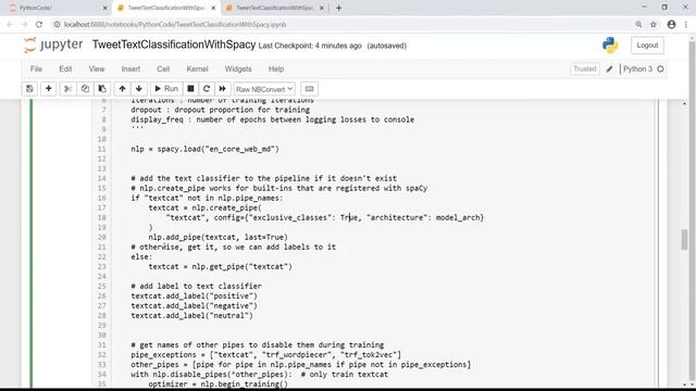 Text Classification using spaCy 2.0 in Python #nlp #tutorial смотреть онлайн